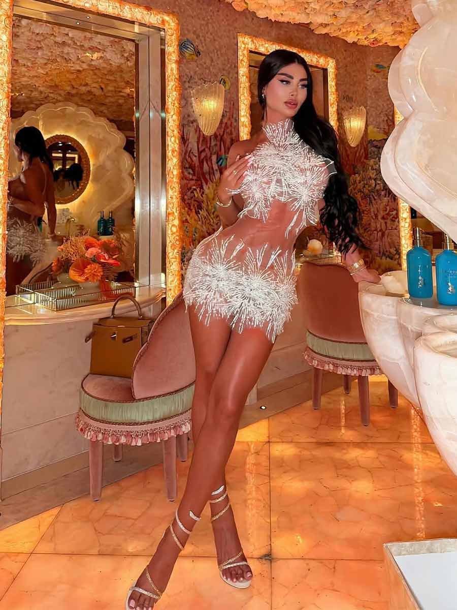 Kaia Perspective Sexy Mini Dress
