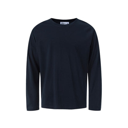 Solid Color Crew Neck Long Sleeve T-Shirt