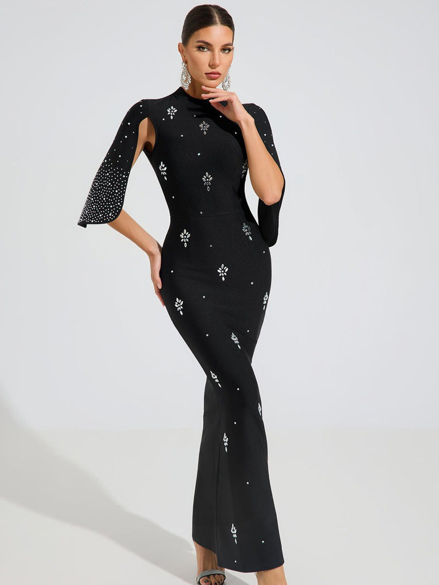 Samantha Crystal Elegance Maxi Dress