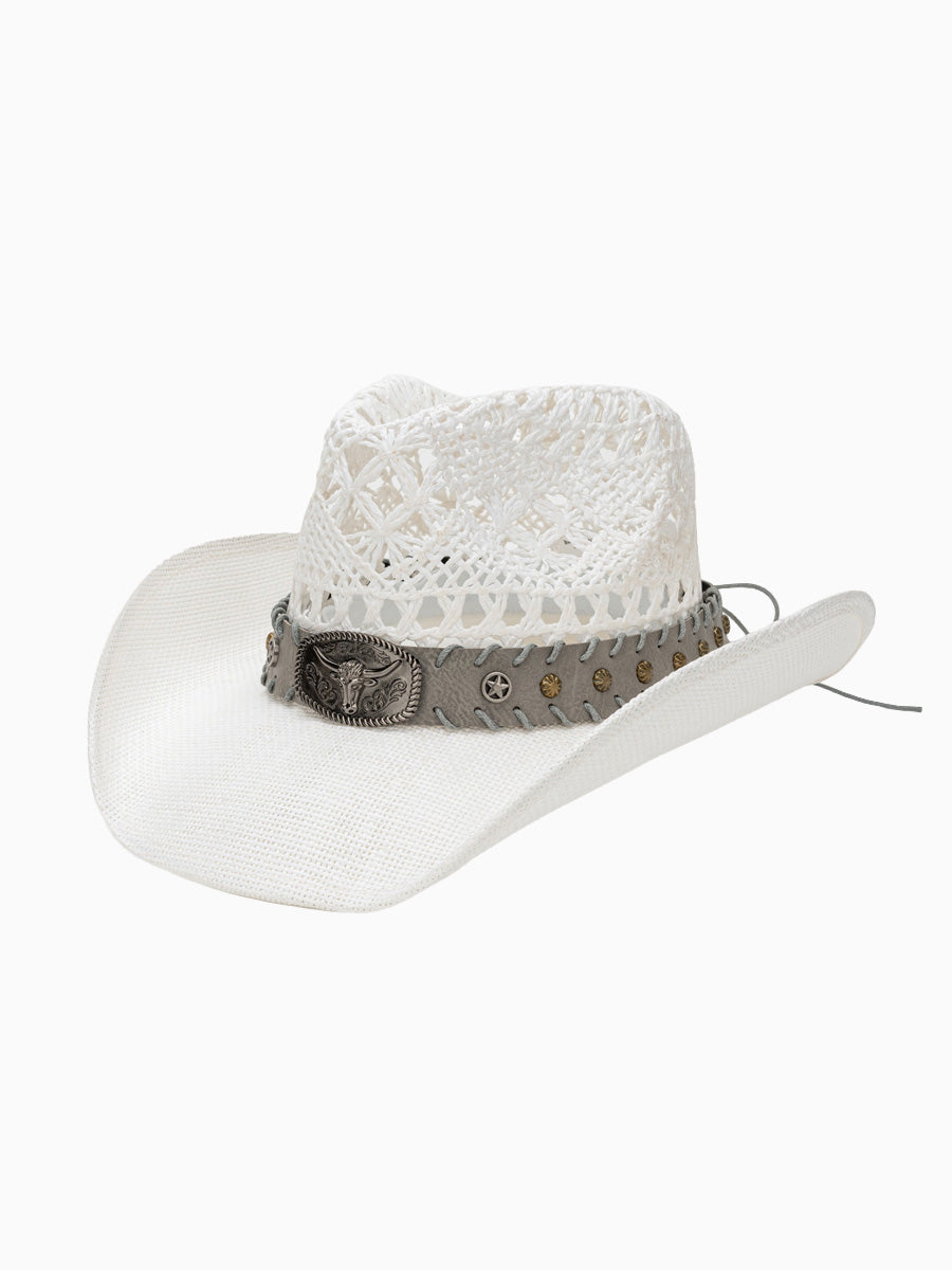 Mariella Retro Straw Western Cowboy Hat