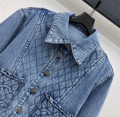 Chanel 2026 Denim Jacket Blue Cotton 356141