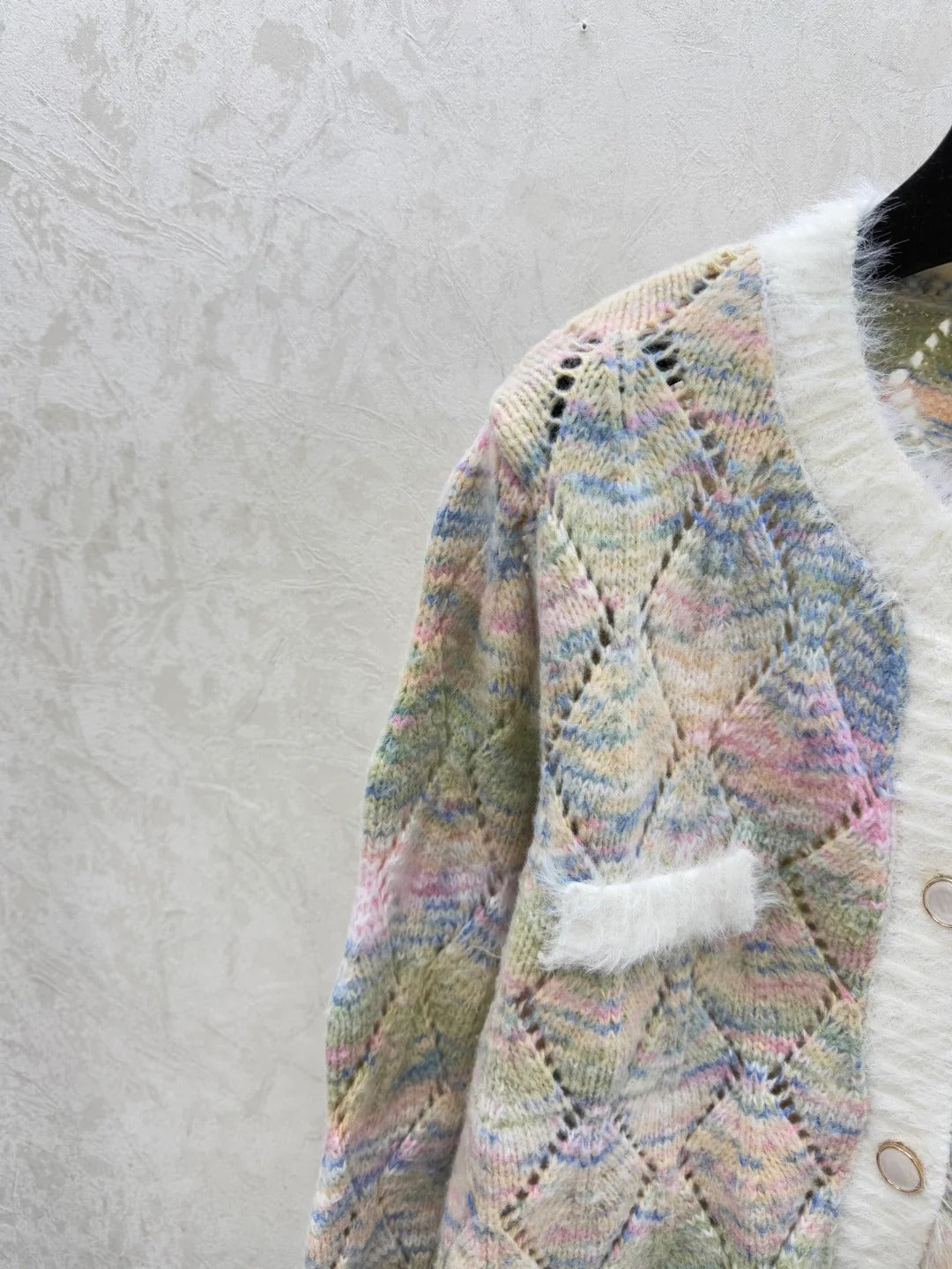CC 26 Clover Cardigan Multicolor Wool 830605