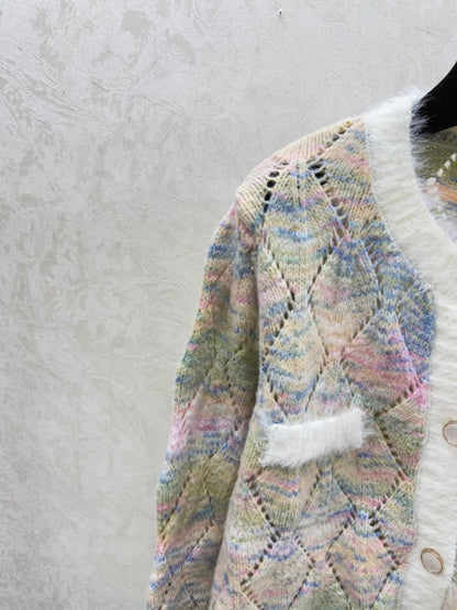 CC 26 Clover Cardigan Multicolor Wool 830605