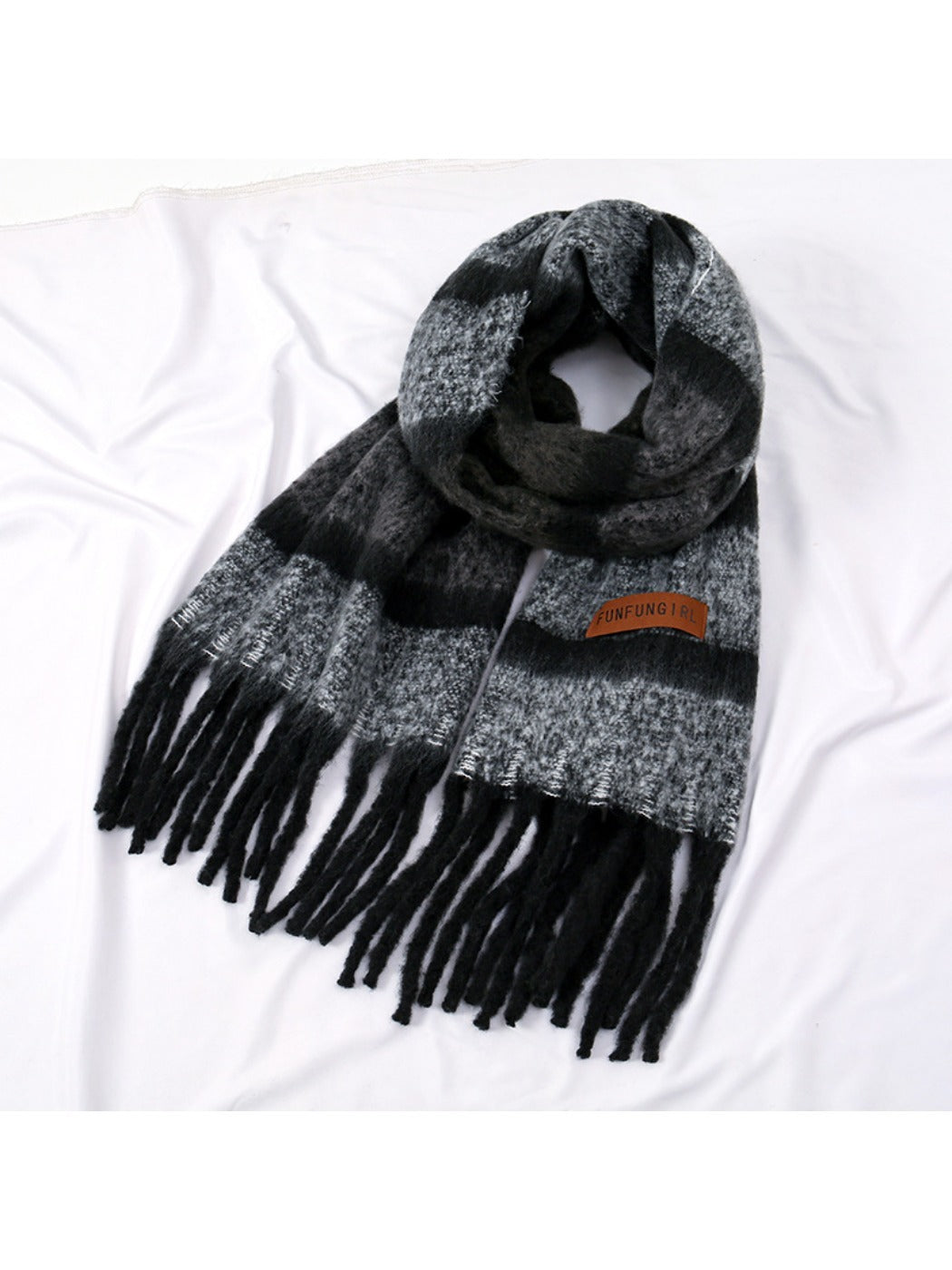 Sscarvii - Maillard Winter Tassel Scarf