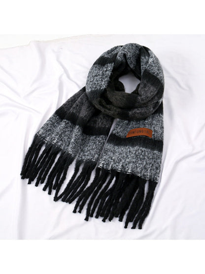 Sscarvii - Maillard Winter Tassel Scarf