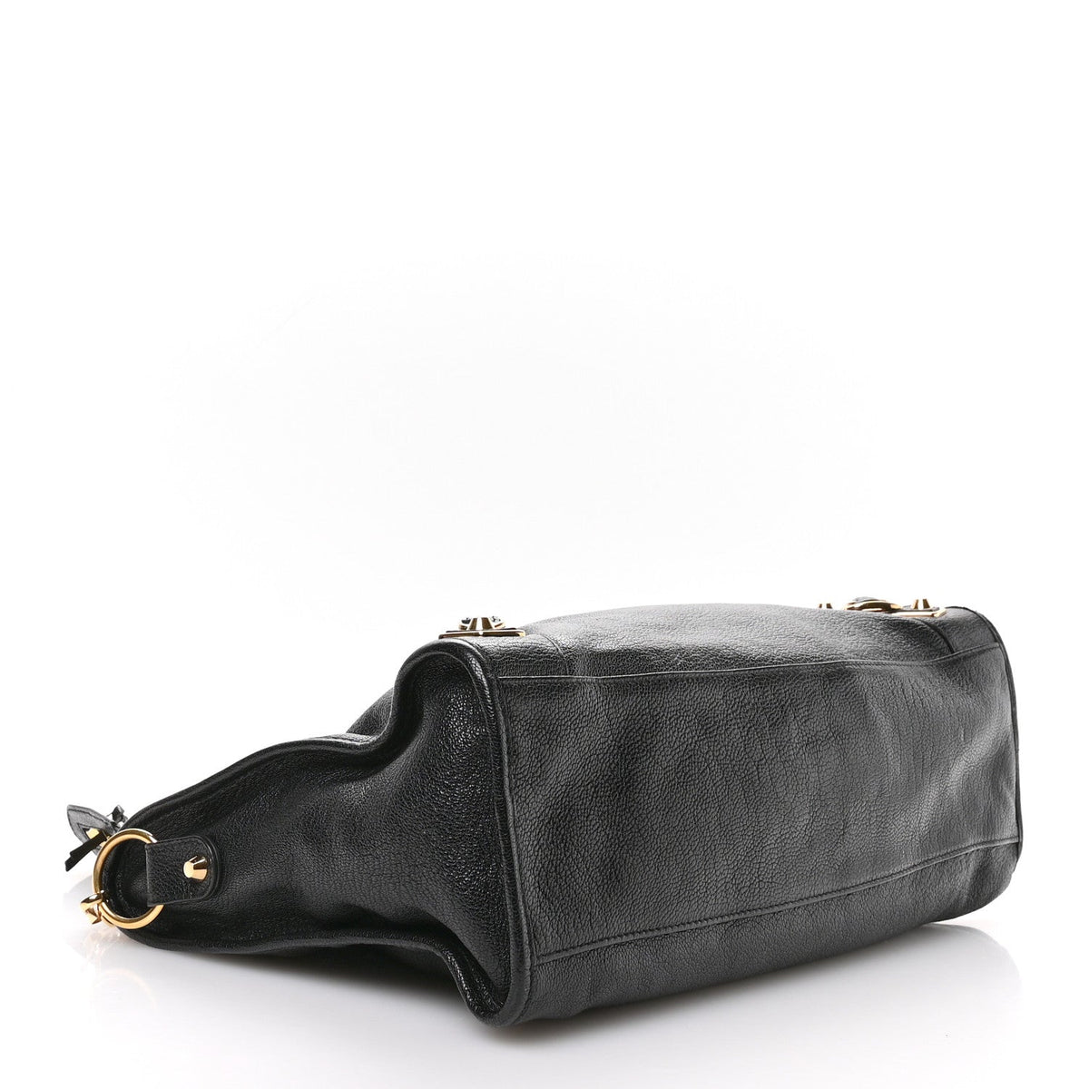 Chevre Gold Metallic Edge Hardware City Black
