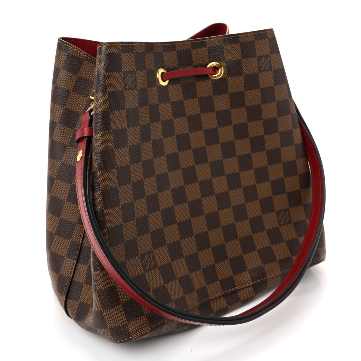 Damier Ebene Neonoe MM Cherry Berry