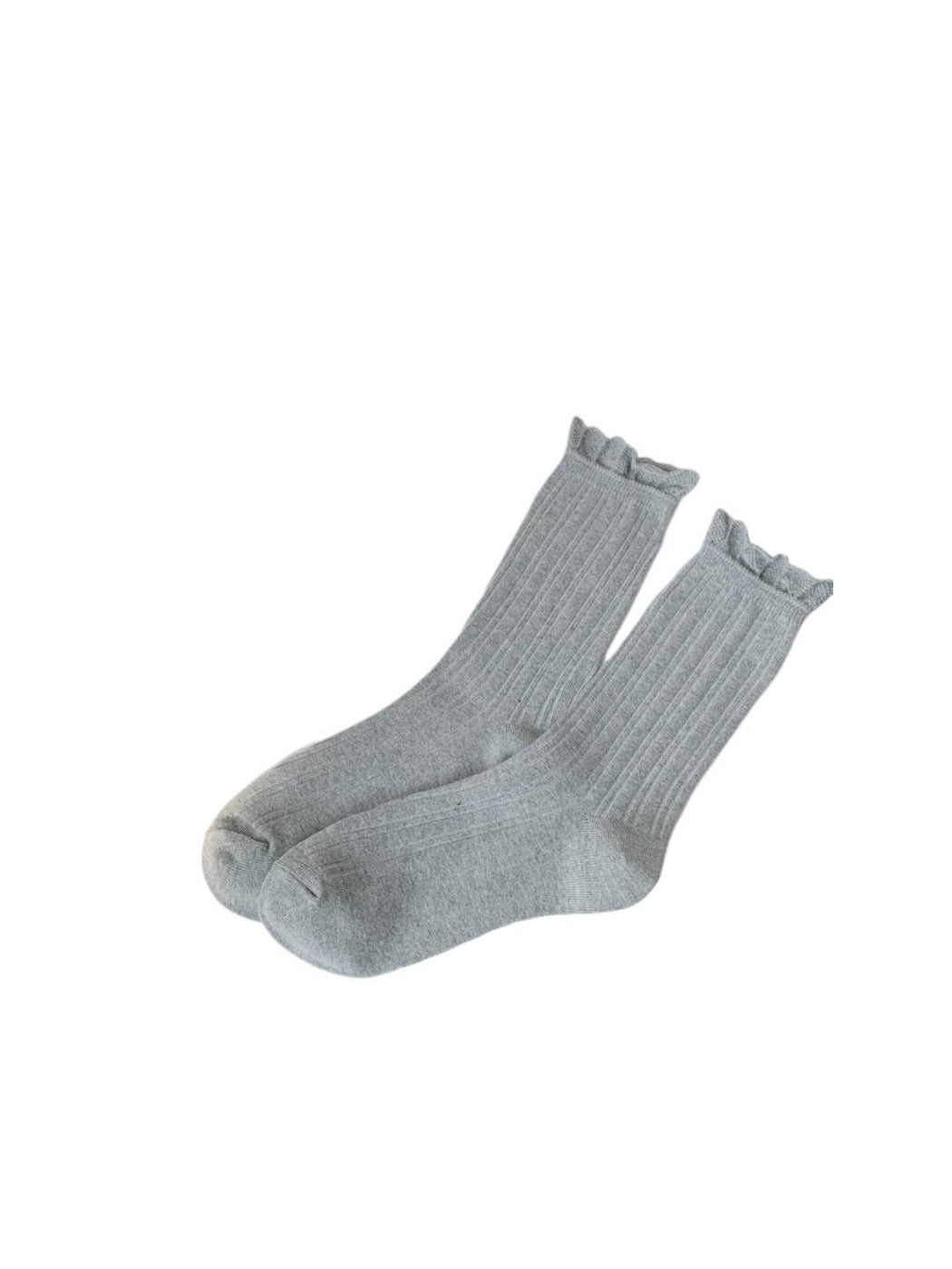 Rufia - Simple Pure Trim Mid-Calf Capsule Socks for Women