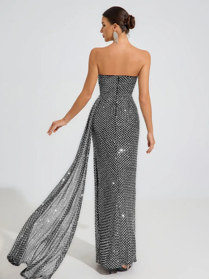 Johanna Argent Strapless Maxi Dress