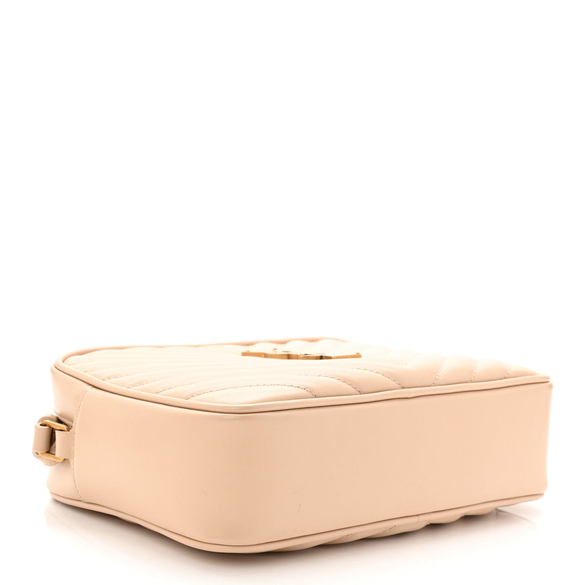 Calfskin Matelasse Monogram Lou Camera Bag Dark Beige