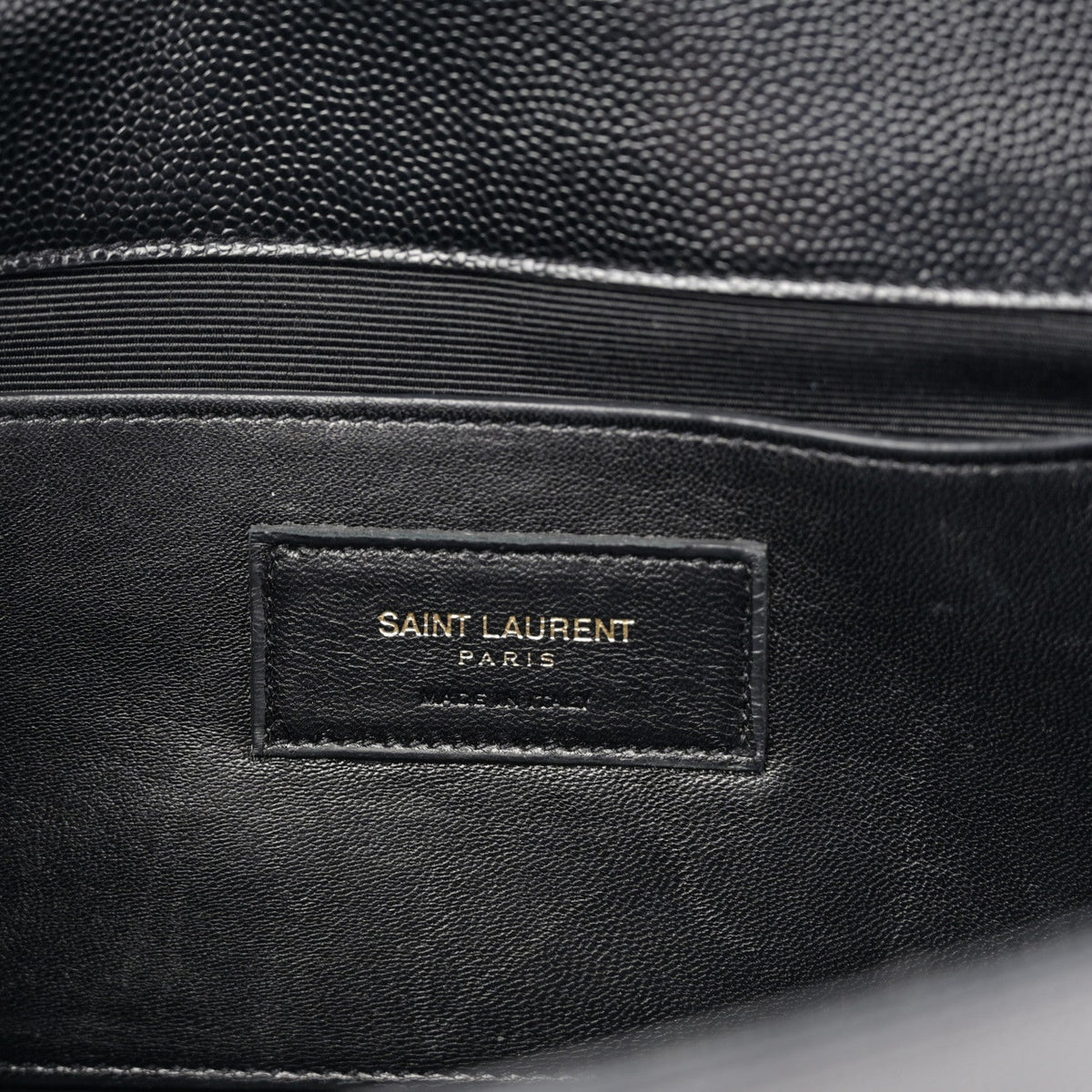 Grain De Poudre Monogram Cassandre Clutch Black