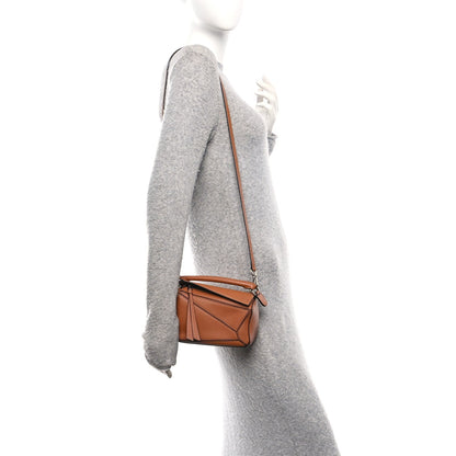 Calfskin Mini Puzzle Bag Tan
