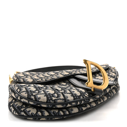 Oblique Saddle Bag Blue