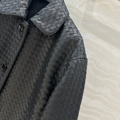 BV Jacket in Dark Brown Lambskin