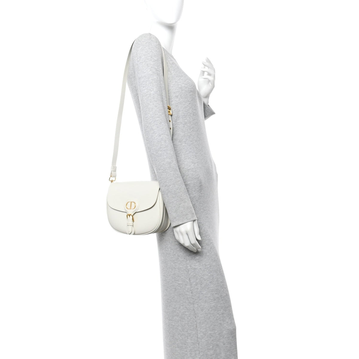 Box Calfskin Small Bobby Bag White