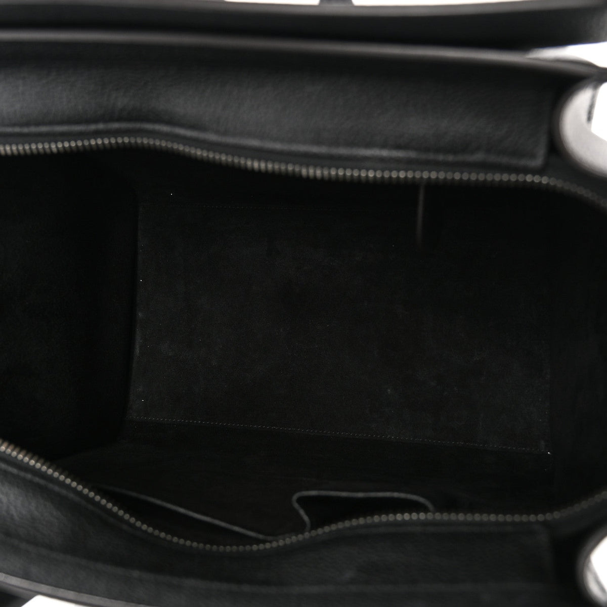 Drummed Calfskin Mini Luggage Black