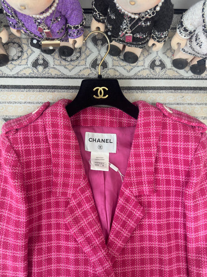 CC Tweed Jacket Dack Pink Cotton 251875