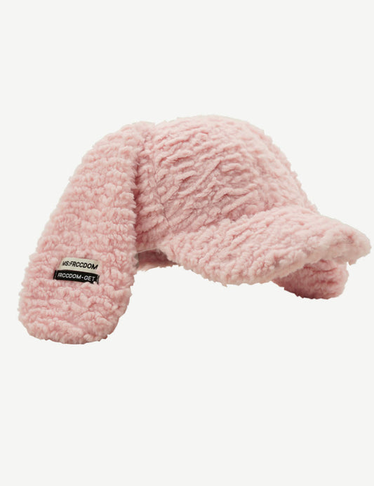 Cute Plush Long Ears Bunny Baseball Cap