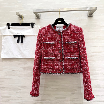 CC Runway Jacket Red Tweed 344791