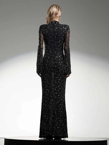 Zelda High Neck Maxi Dress