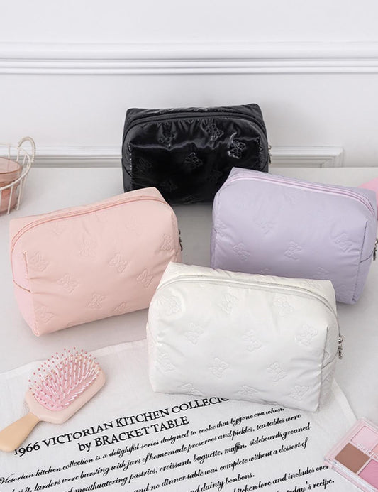 Elegant Butterfly Print Portable Cosmetic Bag