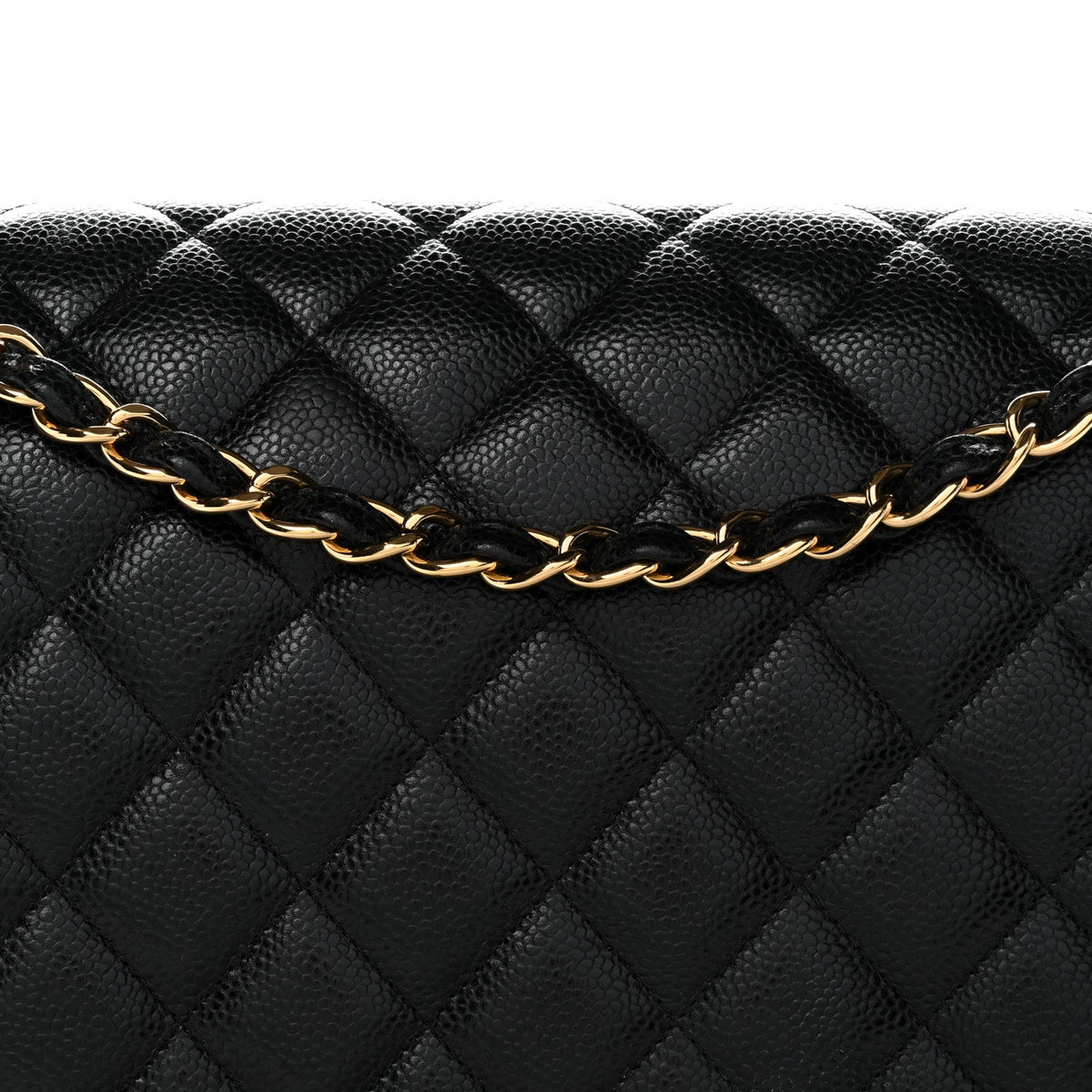 Caviar Quilted Maxi Double Flap Black