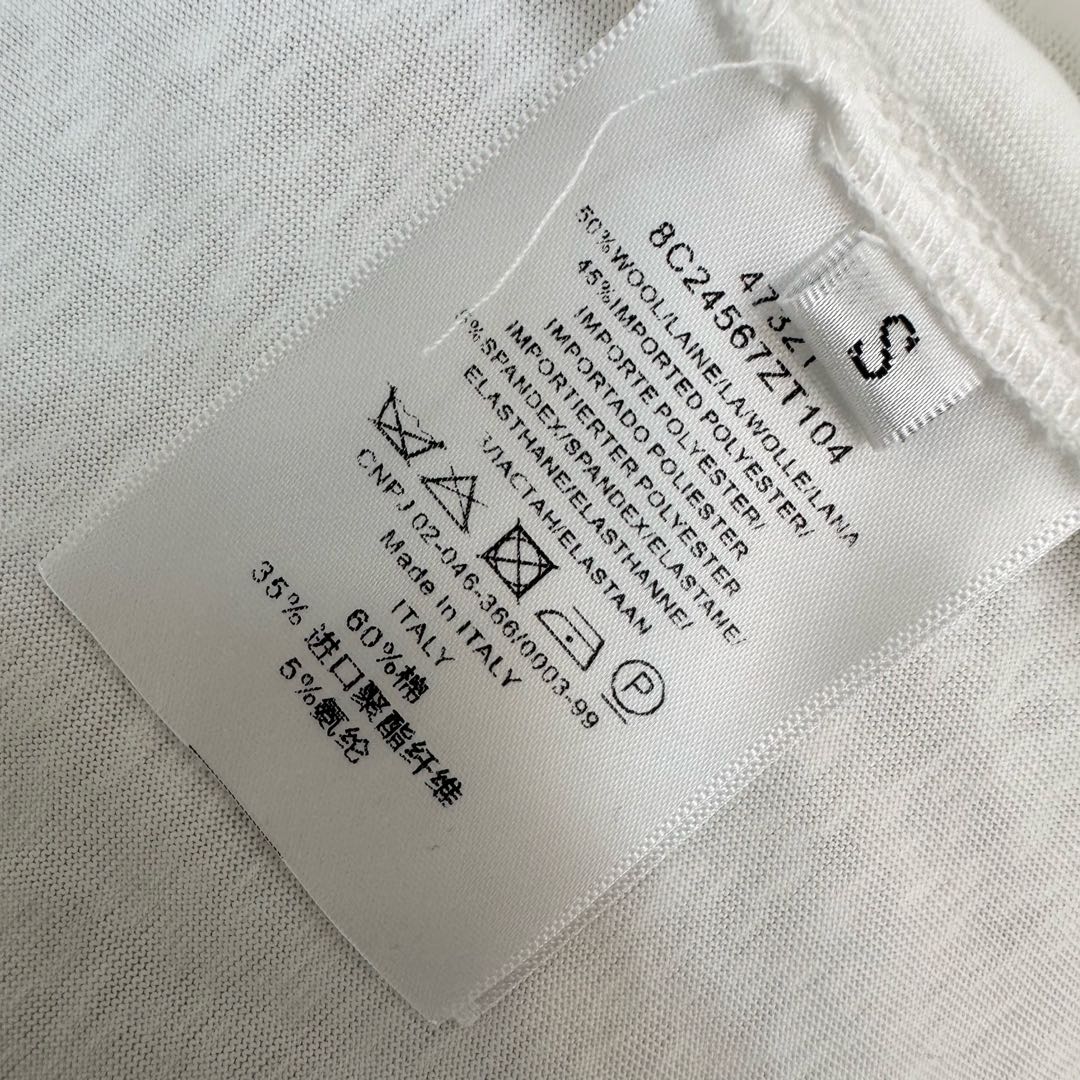 Miu SS26 Lace Hooded Long Sleeve Pullover White Wool Polyester 350278