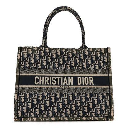 Oblique Medium Book Tote Blue Multicolor