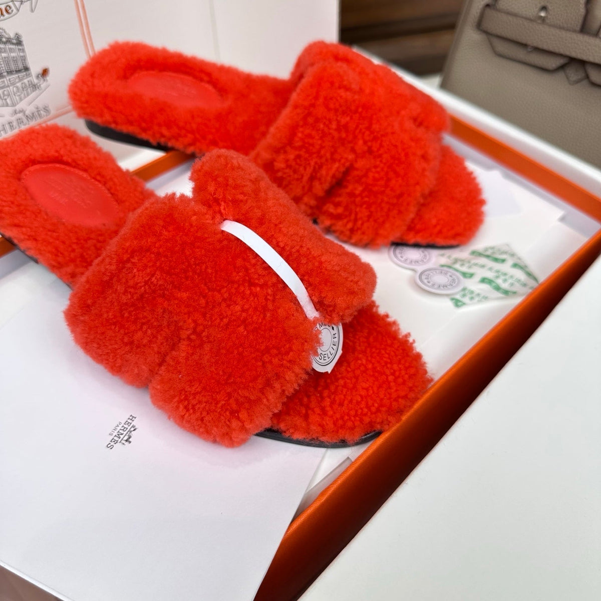 HM Oran Sandal Red Wool 598197