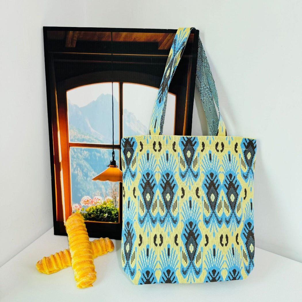 Cosbai - Atlas Print knit Shoulder Bag - Spacious &amp; Vintage
