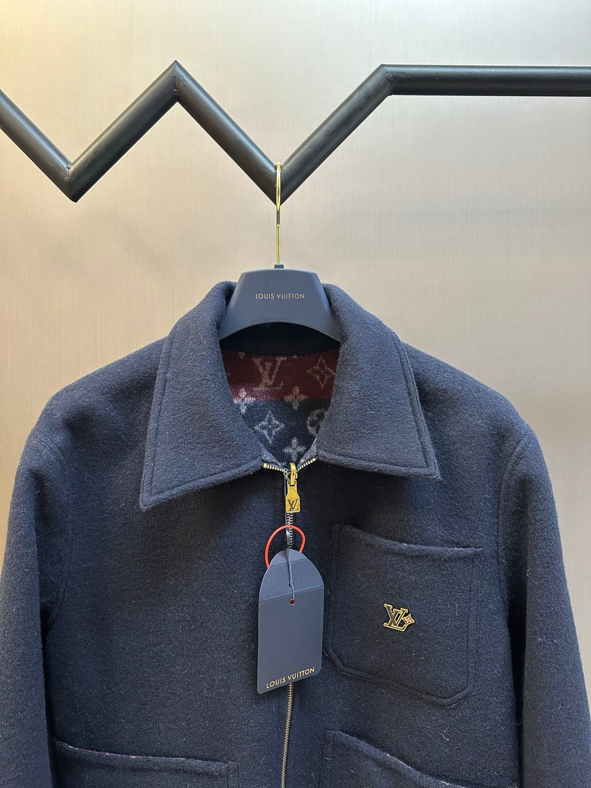 LV Double-Sided Workwear Wool Jacket 492785