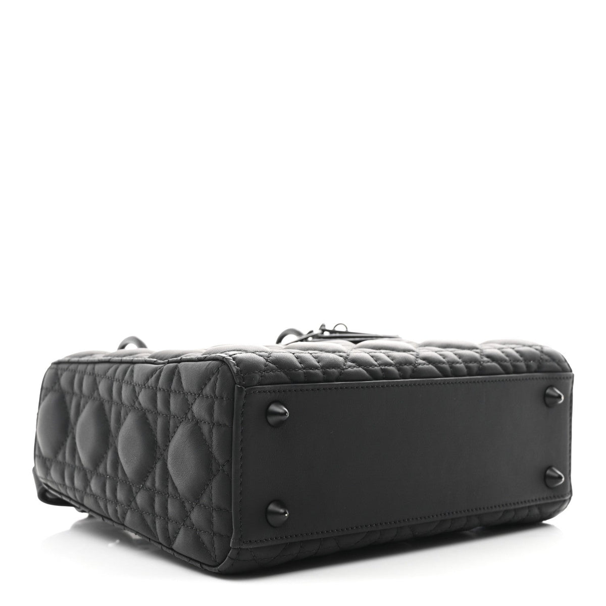 Ultra Matte Calfskin Cannage Small My ABCDior Lady Dior Black