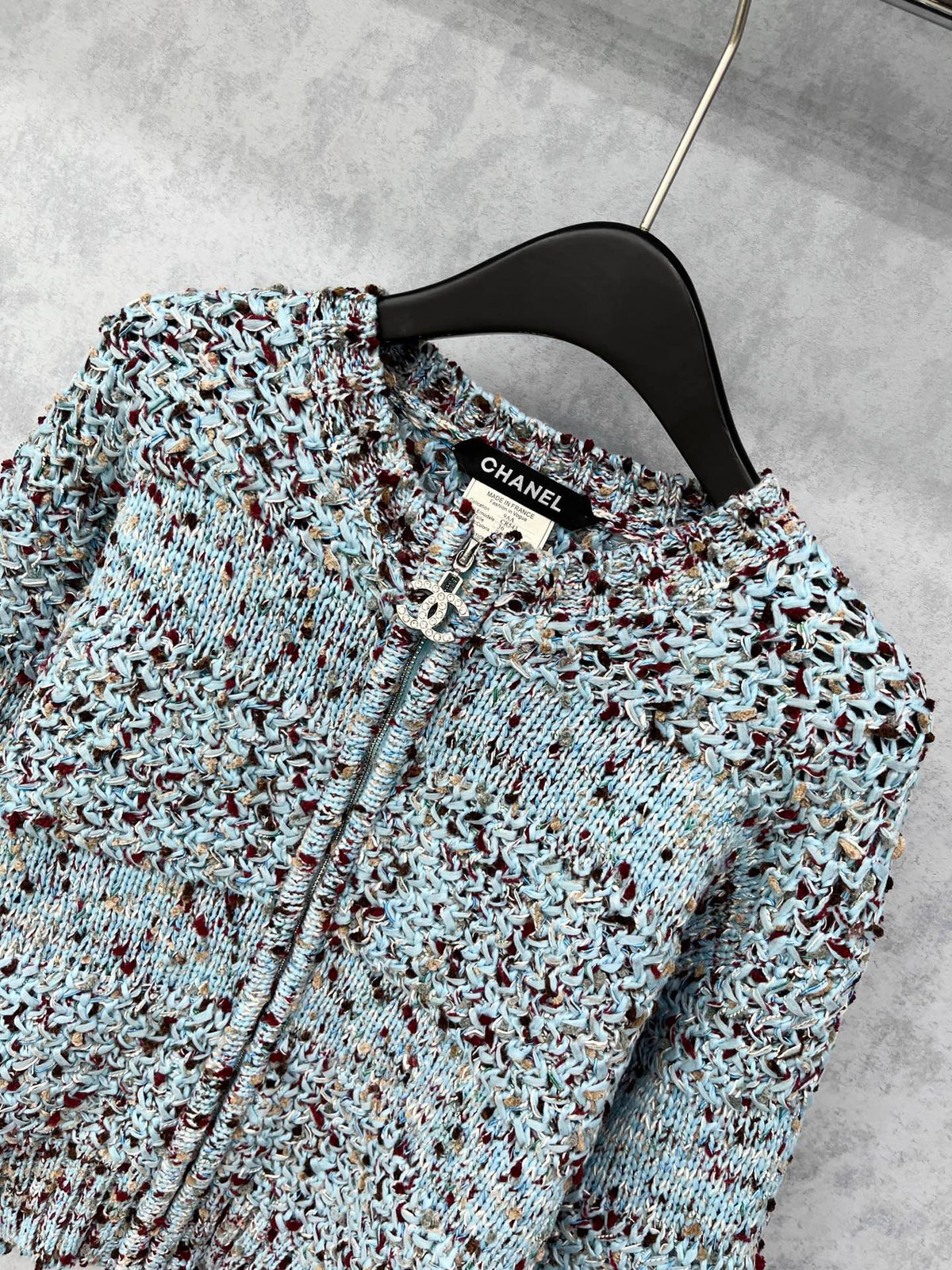 CC 2025 Jacket Blue Mix Colors Wool 325862