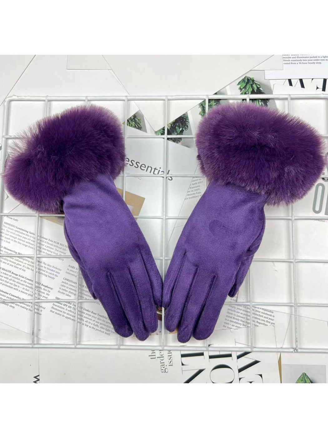 Gloving - Women's Fur-Cuff Winter Gloves