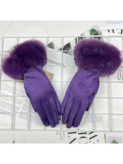 Gloving - Women's Fur-Cuff Winter Gloves