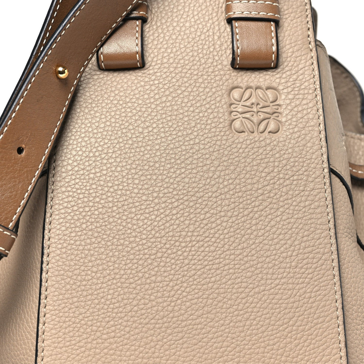 Calfskin Small Hammock Shoulder Bag Sand Mink