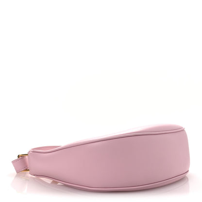Smooth Calfskin Medium Strap Ava Triomphe Shoulder Pastel Pink