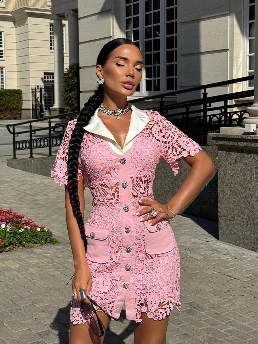 Lumi Mini Dress In Pink