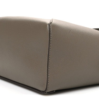 Soft Grained Small Puzzle Edge Bag Taupe