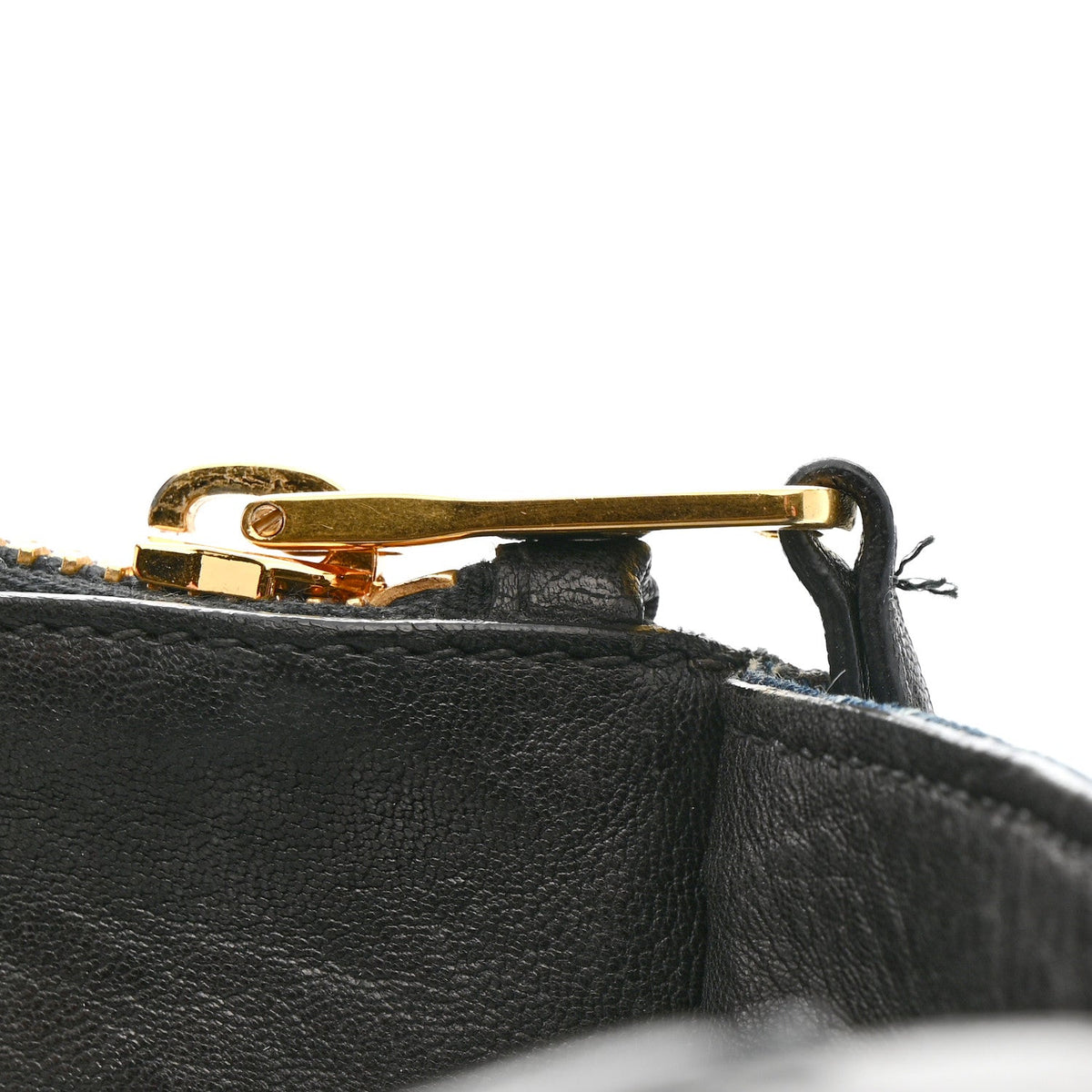 Denim Matelasse Biker Tote Avio
