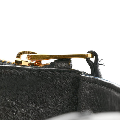 Denim Matelasse Biker Tote Avio