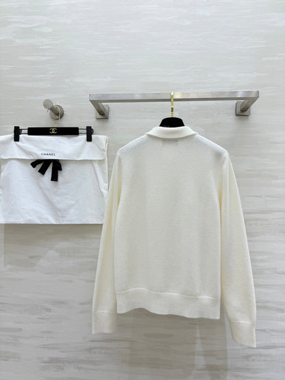 CC Pleated Shirt White Cotton Linen 343303