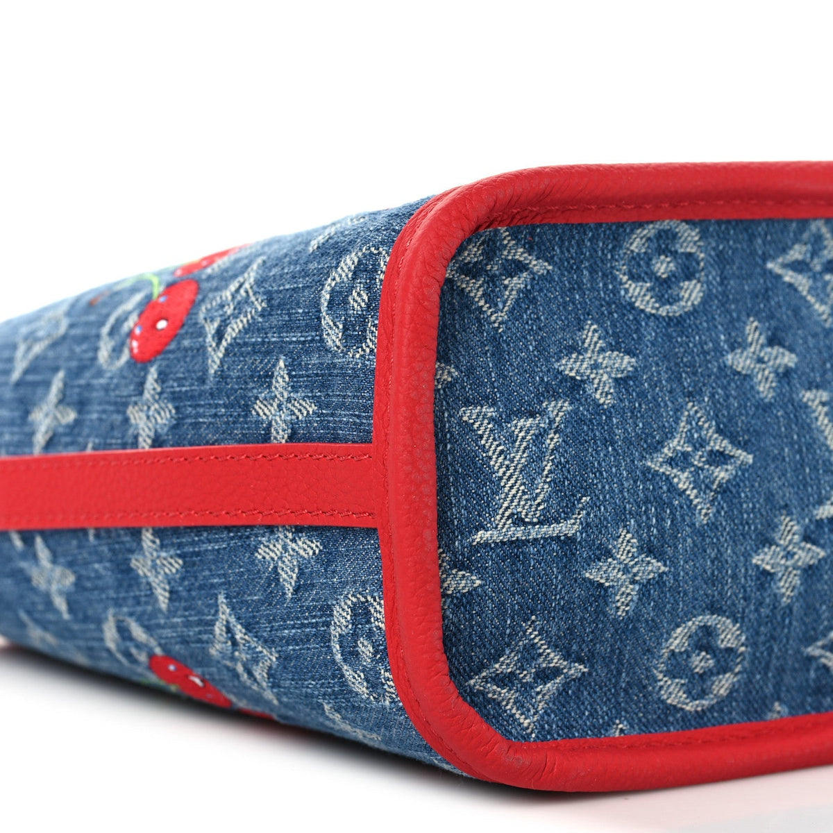 LV X TM Monogram Denim Cerises Neverfull Inside Out BB