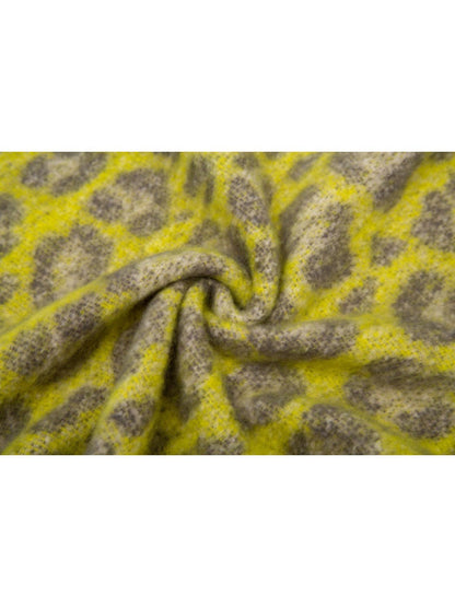 Scarvii - Thick Leopard Printed Wrap Shawl with Tassels