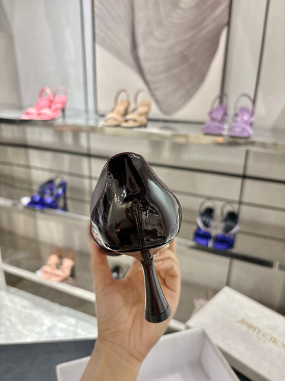 Jimmy Choo Aren Pump 65 Burgundy Cowhide 597664