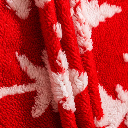 Plush Soft Christmas Striped Throw Pillow Case