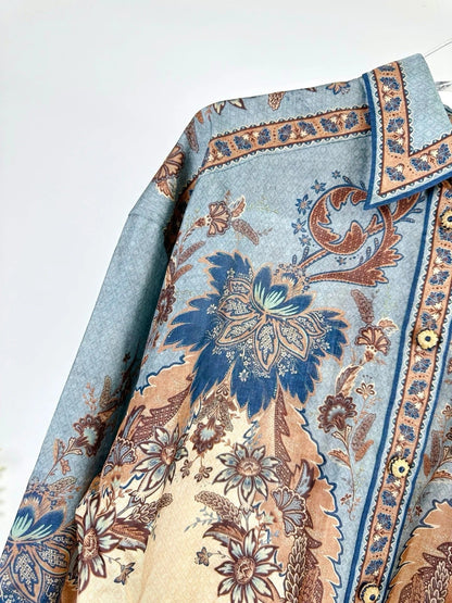 SHIRT ASCENSION OVERSIZED 25S IN SPUN SILK 266328
