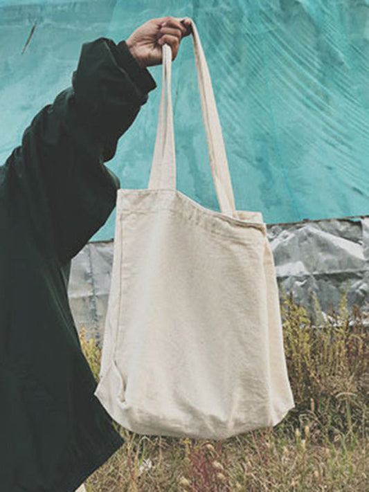 Simple Solid Color Canvas Bag