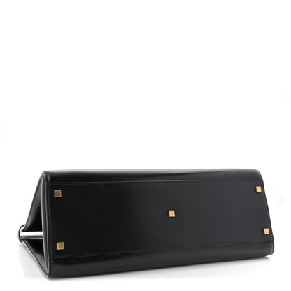 Calfskin Medium Manhattan Shopper Tote Black