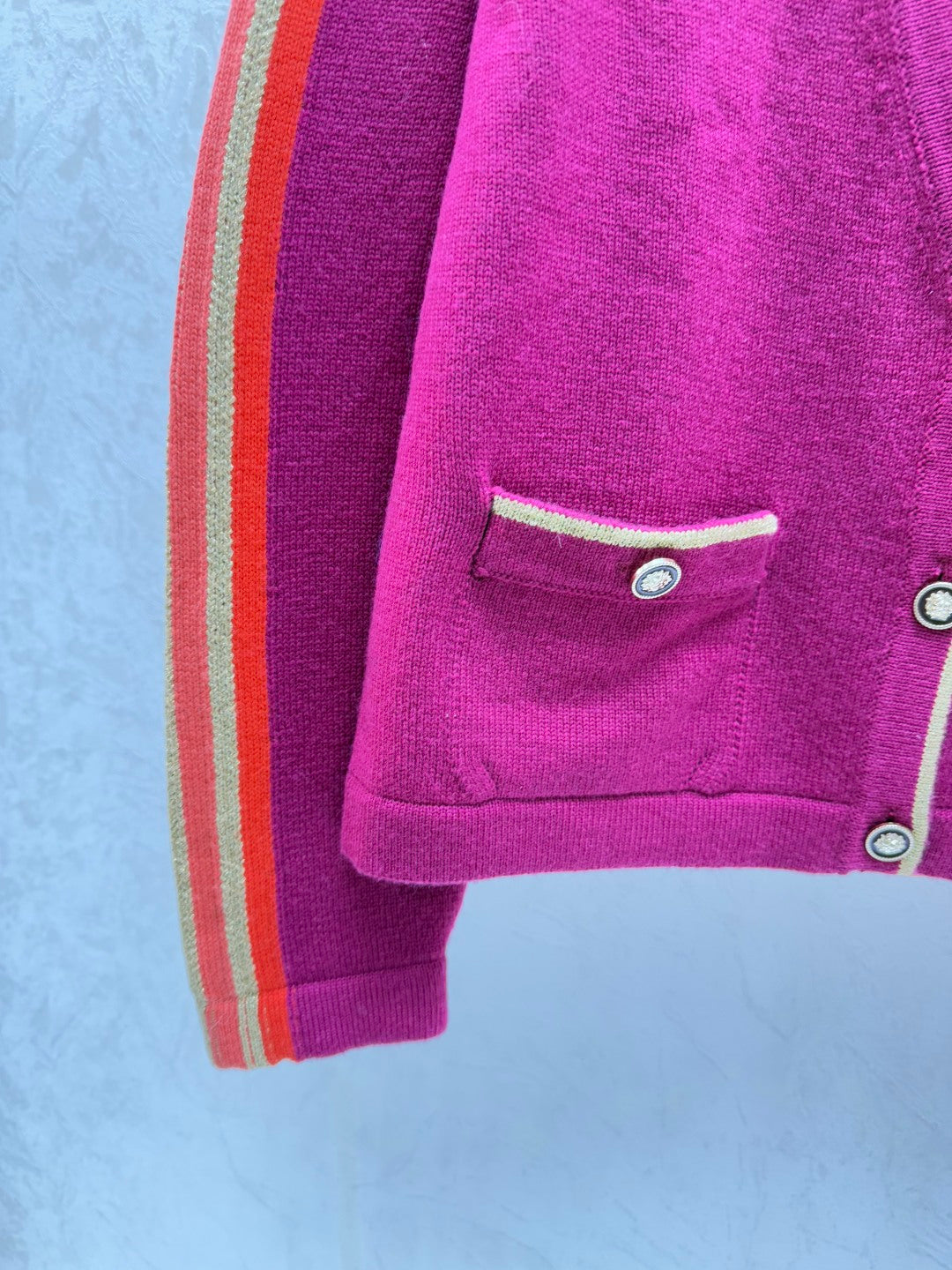 Chanel 2025 Cardigan Purple Wool 716294